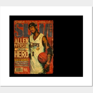 ALLEN IVERSON HERO Posters and Art